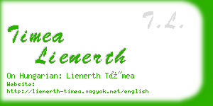 timea lienerth business card